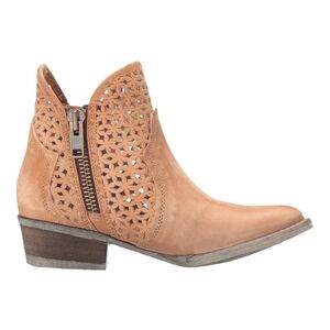 Circle G by Corral Q0002 Women's Tan Shortie Ankle Boot Tan Size 7